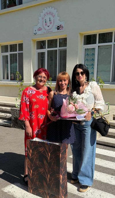 Тържественно откриване на бновеният ни двор - ДГ Слънце - Камено